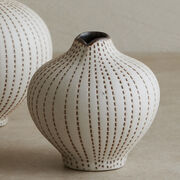 Brown dot small vase